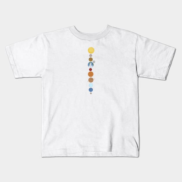 Solar System Kids T-Shirt by Veronica’s Illustrated World